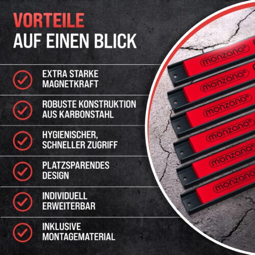 08_103478_magnetleiste203er2018_zoll_dts_de.jpg Set de 3 benzi magnetice 45 cm, inclusiv material de montare
