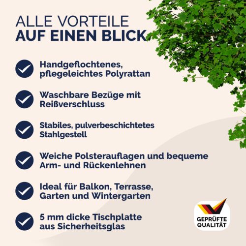 Mobilier de grădină din poliratan, 4 piese, canapea, scaune gri/antracit