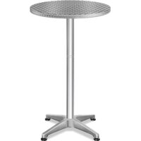 09_104206_on_fs_b2b_high.jpg Masă verticală Ø60cm aluminiu reglabilă pe înălțime argintie