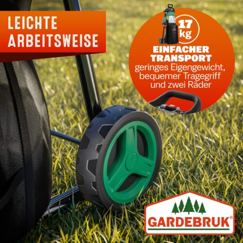 Tocător silențios pentru crengi de până la 44 mm, 3100 W, 2 saci de colectare de 60 l, 17 kg