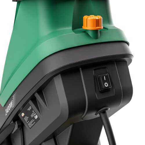 Tocător de 2400 W cu 2 saci de colectare, fiecare de 50 L