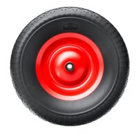 Roată de roabă, neagră, rezistentă la perforare, spumă PU, capacitate 200 kg, rulmenți cu bile, inclusiv ax