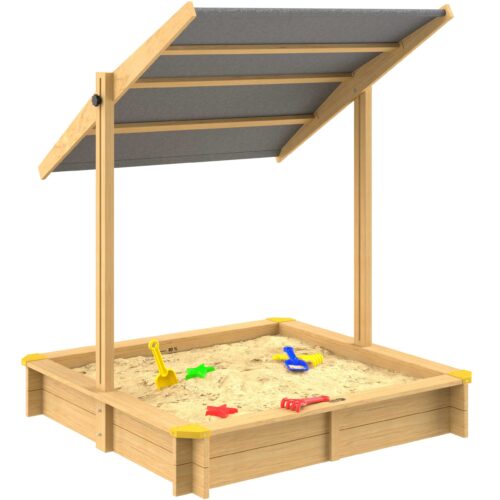Lada de nisip Fritzi 140x140x120cm inclusiv parasolar