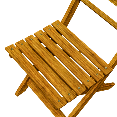 Set de scaune de grădină din 3 piese, lemn de salcâm, certificat FSC®, pliabil