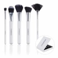 Set pensule machiaj DeLuxe, 5 piese in cutie, Relaxdays
