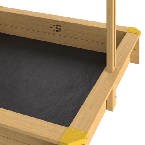 Lada de nisip Fritzi 140x140x120cm inclusiv parasolar
