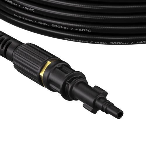 Set premium de curățare a țevilor, 5 piese, negru, 15 m