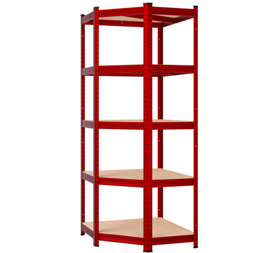 Rafturi rezistente, roșii, 180x70x40cm, galvanizate, 875kg