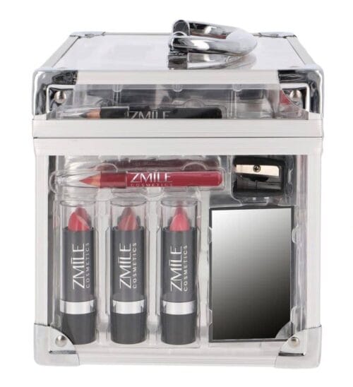 Trusa machiaj "Acrylic" 42 piese, farduri, oglinda + geanta transparenta Zmile Cosmetics, Vegan