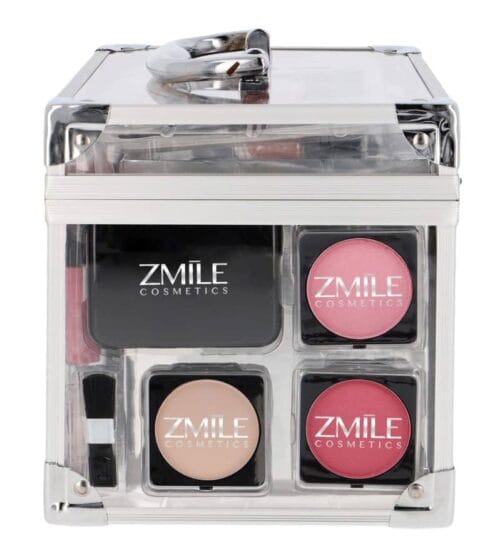 Trusa machiaj "Acrylic" 42 piese, farduri, oglinda + geanta transparenta Zmile Cosmetics, Vegan