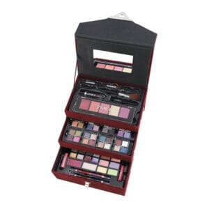 Trusa de Machiaj "Sweet Beauty Cherry" Vegan, 74 piese, geanta catifea, Zmile Cosmetics
