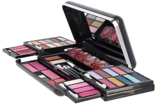 5-3.jpg Trusa de machiaj cu 51 piese "Classic Diva", farduri, luciuri de buze, iluminator, pudră și accesorii, Vegan, Zmile Cosmetics