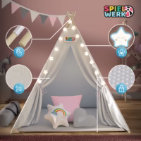 5740222067cf87f36d472d47428db800_de-109524d-4 Cort de joacă Teepee roz 160x130x130cm
