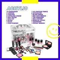 614ObfhJFhL._AC_SL1080_.jpg Trusa machiaj "Acrylic" 42 piese, farduri, geanta, oglinda, vegan, Zmile Cosmetics