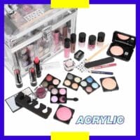 61XRrAL3tHL._AC_SL1080_.jpg Trusa machiaj "Acrylic" 42 piese, farduri, geanta, oglinda, vegan, Zmile Cosmetics