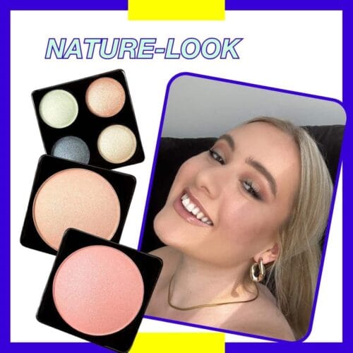 61YqLpKqPHL._AC_SL1080_.jpg Trusa machiaj "Acrylic" 42 piese, farduri, geanta, oglinda, vegan, Zmile Cosmetics