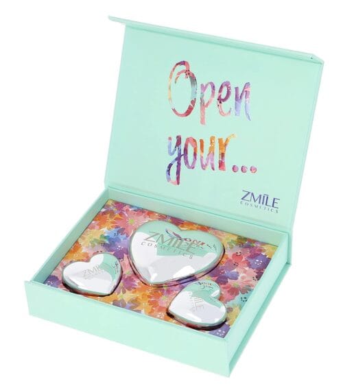 Trusa de machiaj ''Sweethearts Pastel Love'' , 3 piese, blush, fard pleoape, lip gloss cream, vegan, pastel