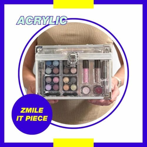 71vLOi7cxAL._AC_SL1350_.jpg Trusa machiaj "Acrylic" 42 piese, farduri, geanta, oglinda, vegan, Zmile Cosmetics