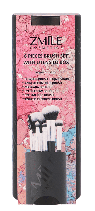 Screenshot-2023-11-15-at-09-43-37-ZMILE-Cosmetics-Vegan-Brushes-Makeup-Applicator-Gift-Set.png Set 6 pensule de machiaj vegane, pentru ochi si fata, cu suport, negru