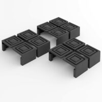 Protecții de podea pentru mobilier de cort de bere, set de 12, protecție la zgârieturi în interior, fără unelte