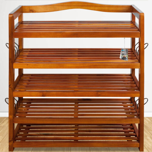 Suport pentru pantofi din lemn de salcâm 75x26x82cm