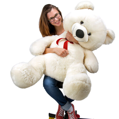 a_de_101598g1.jpg Ursuleț de pluș XL alb 100 cm