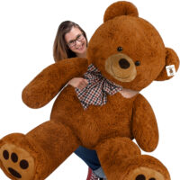 Ursuleț de pluș XXXL maro 175 cm