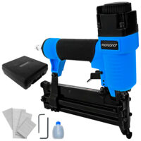 Capsator și piesă pneumatică 2 în 1 cu cutie + cuie + cheie hexagonală + ulei