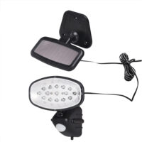 Lampă solară de perete cu 15 LED-uri și senzor de mișcare