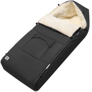 Sac de carucior pentru bebeluși, căptușit, antracit