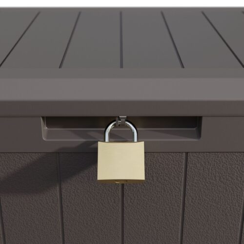Ladă de grădină Braun Board Plus de 290 l cu roți, rezistentă la intemperii