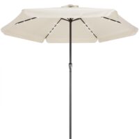 a_de_107006g20.jpg Umbrelă solară LED Athens, crem, Ø330cm, protecție UV 80+
