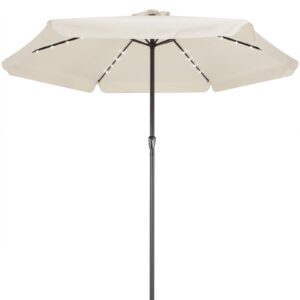 Taburet pliabil din catifea bej, 42x38x38cm