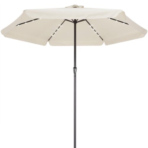 a_de_107006g20.jpg Umbrelă solară LED Athens, crem, Ø330cm, protecție UV 80+