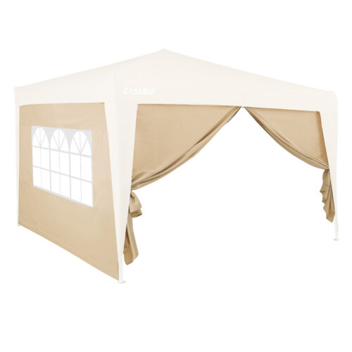 Panouri laterale pentru pavilion pliabil, set de 2, bej, 3x2m