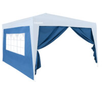 Panouri laterale pentru pavilion pliabil, set de 2, albastru, 3x2m