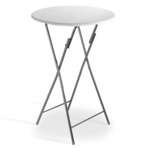 a_de_108092g1.jpg Masă pliabilă verticală Ø60cm, decor din lemn, albă