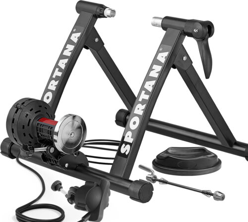 Aparat de antrenament pentru bicicletă cu role, până la 150 kg, magnetic