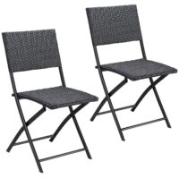 a_de_108668g1.jpg Scaun pliant din poliratan Rome, set de 2, negru