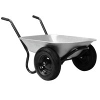 Roabă cu 2 roți galvanizate, anvelope pneumatice, capacitate de încărcare 150 kg, capacitate 100 l