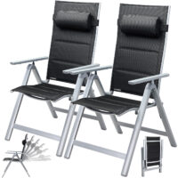 a_de_108765g20.jpg Scaun de grădină pliabil cu spătar înalt Bern Premium, set de 2, argintiu, aluminiu, tapițat și reglabil
