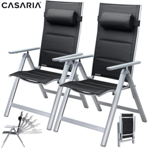 a_de_108765g21.jpg Scaun de grădină pliabil cu spătar înalt Bern Premium, set de 2, argintiu, aluminiu, tapițat și reglabil