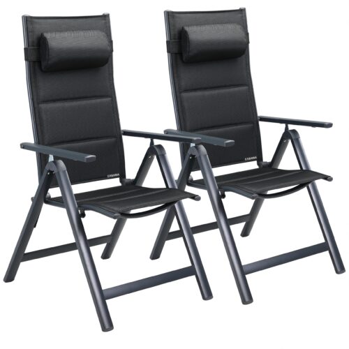 a_de_108766g1.jpg Scaun de grădină pliabil cu spătar înalt Bern Premium, set de 2, aluminiu antracit, tapițat și reglabil