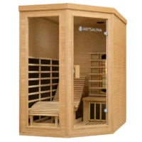 Saună cu infraroșu Kolding | Juskys | 130x190cm Sistem dublu de încălzire 190cm pentru 2 persoane