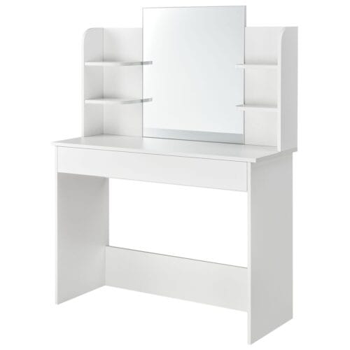 bild_129zgZNug0en59j.jpg Masă de toaletă Bella cu iluminare LED | Juskys | Masă de toaletă cu oglindă și mult spațiu de depozitare