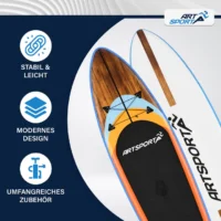 Placă gonflabilă SUP ARTSPORT cu design modern