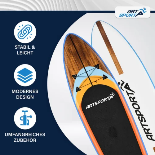 Placă gonflabilă SUP ARTSPORT cu design modern