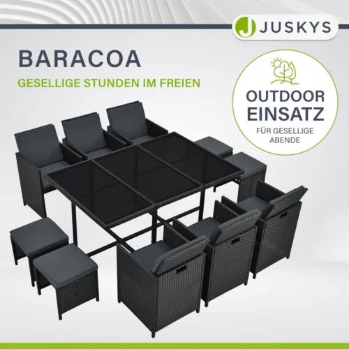 Set mobilier grădină Baracoa cu masă și scaune