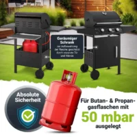 Grătar pe gaz cu dulap pentru butelie