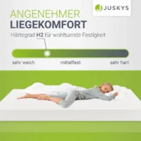Saltea Juskys H2 cu confort mediu